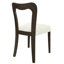 Ensemble de 2 chaises de salle à manger sans accoudoirs (brun foncé et beige)-1787215993-1787215943