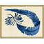 Horizontal Indigo Seagrass 2 Framed Print