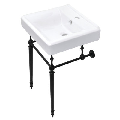 Lavabo de salle de bain console Edwardian