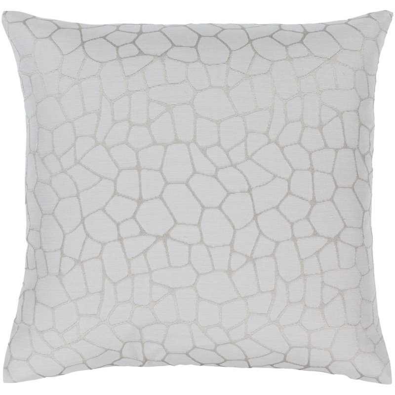 Masai Throw Pillow, 18" x  18", Down, Khaki