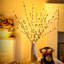 Paquet de 3 lumières brindilles, branches pré-éclairées, lumières USB à brancher avec 60 ampoules DEL, lumières décoratives romantiques pour vase, branches d'arbre éclairées pour l'intérieur, branches lumineuses à brancher pour la fête