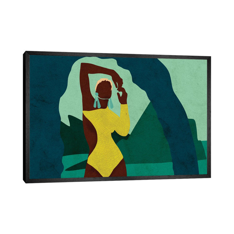 Citronella Horizontal by Reyna Noriega - Print on Canvas, 101.6 cm H x 66.04 cm W, Black Framed