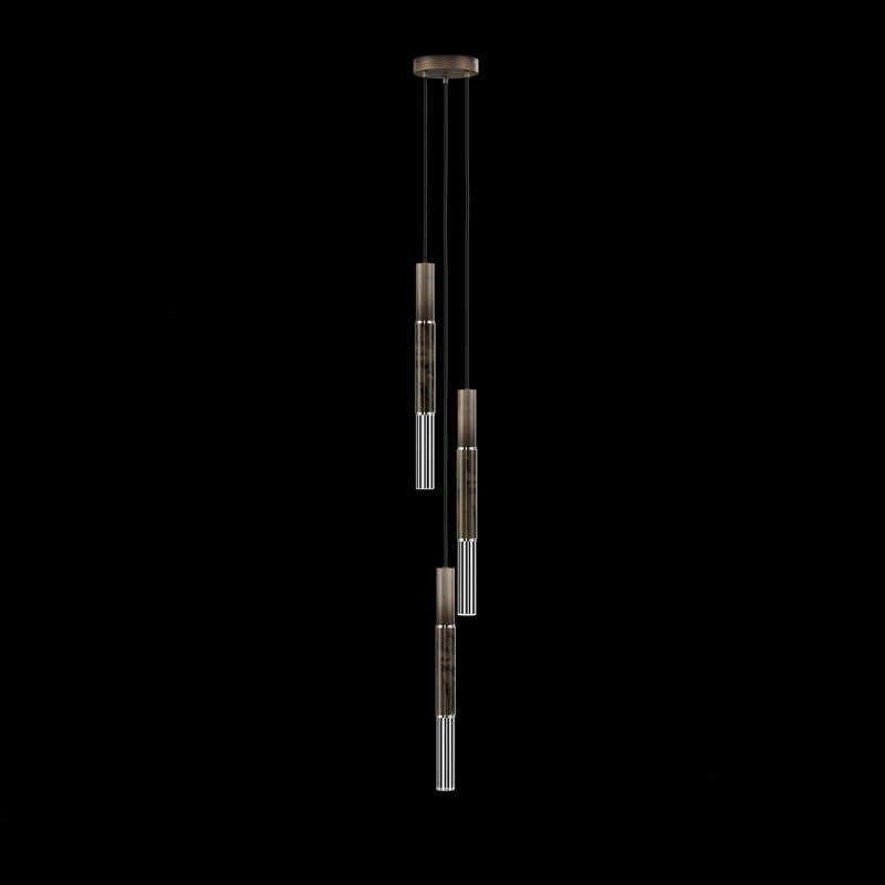 Antonia 3 - Light LED Pendant, Standard Bronze/Nickel