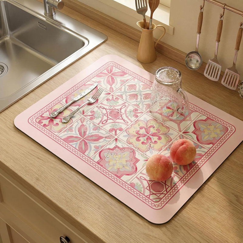 Tapis de séchage pour comptoir Boho, Rectangle 16 po x 24 po