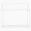 Lit simple en bois, blanc