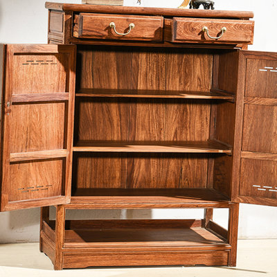 Armoire à chaussures en bois massif