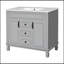 Meuble-lavabo moderne de 36 po avec lavabo supérieur, portes à fermeture douce et tiroirs pour un rangement efficace-378157890