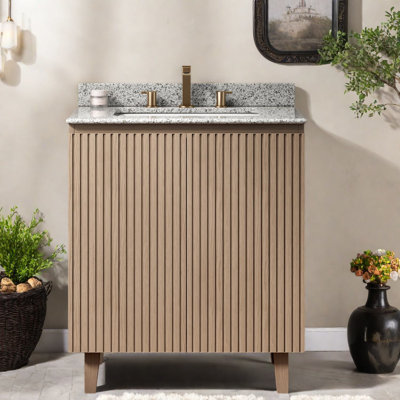 Meuble-lavabo moderne (en granit moderne) (avec meuble-lavabo et lavabo) avec rangement