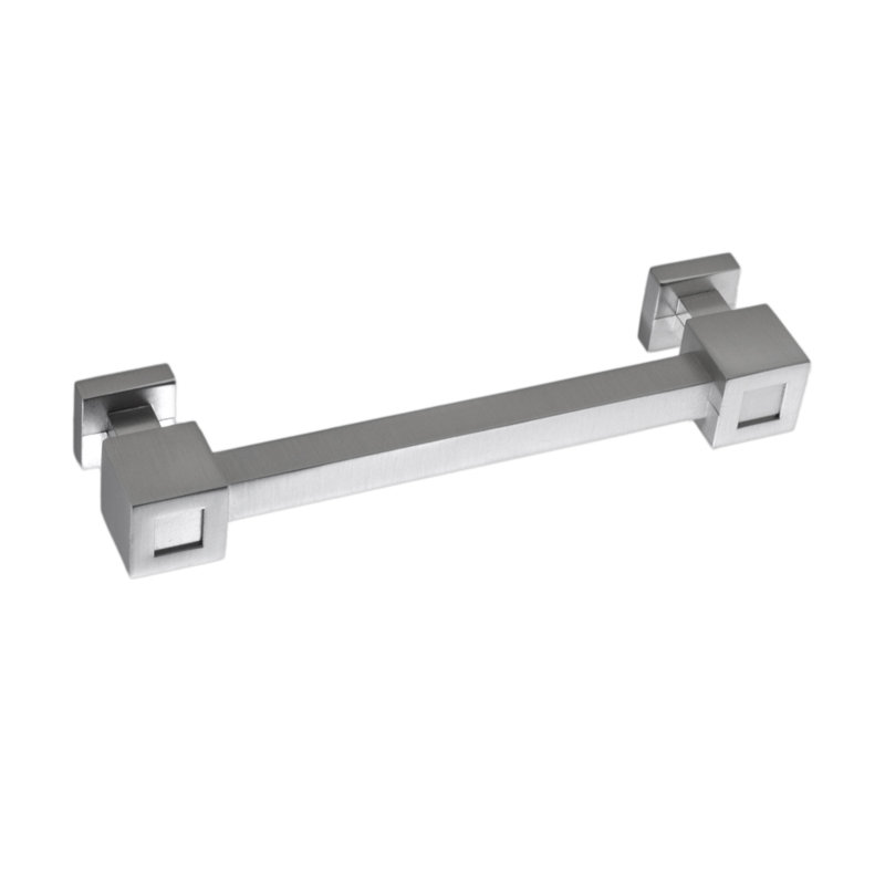 Poignée barre 4 po en nickel satiné Rhombus, Nickel satiné, 4"