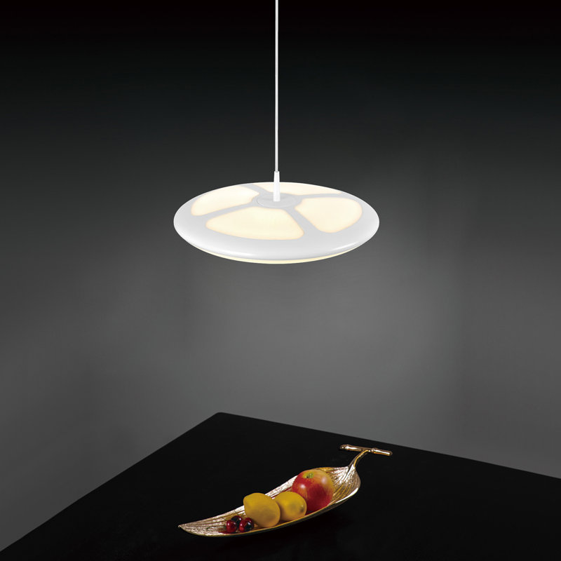Luminaire suspendu géométrique 1 lumière DEL à 1 lumière