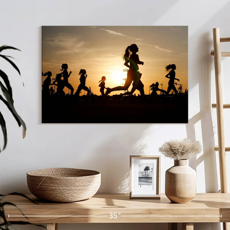 Sireci Marathon At Sunset, 16'' H x 24'' W