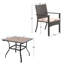 Ensemble repas 4 personnes avec parasol et coussins Alyah