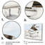 Ensemble de 5 impressions monochromes noires et blanches Grand Piano-777244202