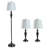 Franya 61'' Traditional Floor & Table Lamp Set-439825415
