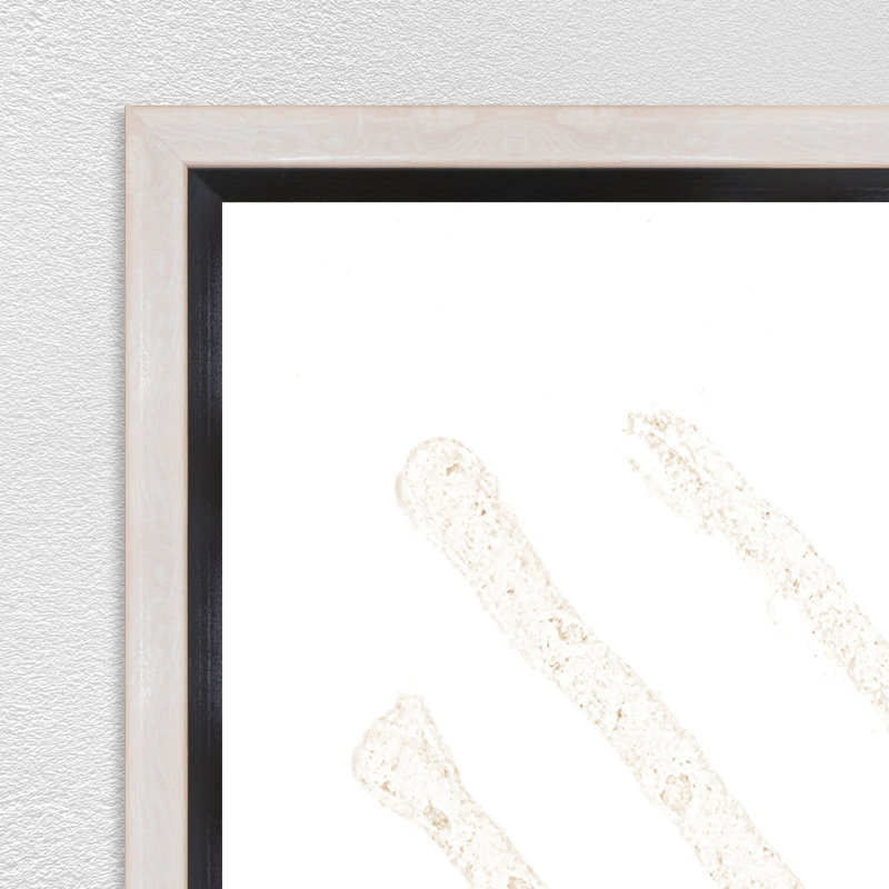 "White Shadow 11" par Danielle Davis - peinture sur toile avec cadre flottant