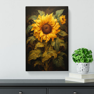 Sunflower Classicism - Wrapped Canvas
