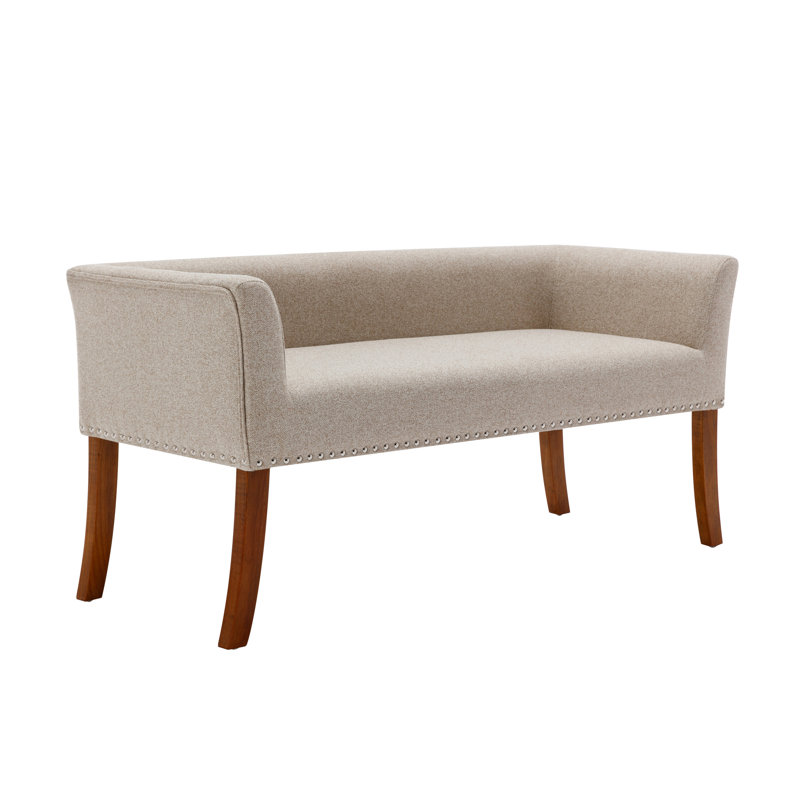 Amaiya Upholstered Bench, Beige