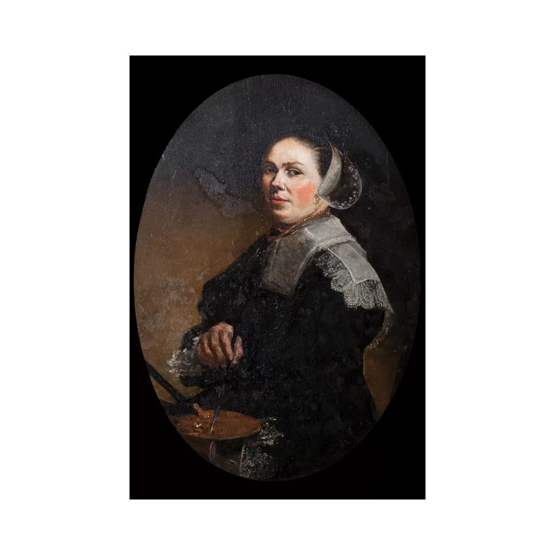 Self Portrait by Judith Leyster - Wrapped Canvas Painting, 101.6cm H x 66.04cm W x 1.91cm D