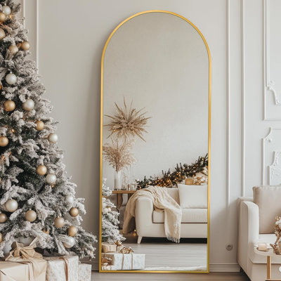 Full Length Mirror, Floor Mirror, Oversized Floor Standing Mirror Freestanding Full Body Mirrors With Stand For Bedroom, Hanging Mounted Mirrors For Living Room Cloakroom