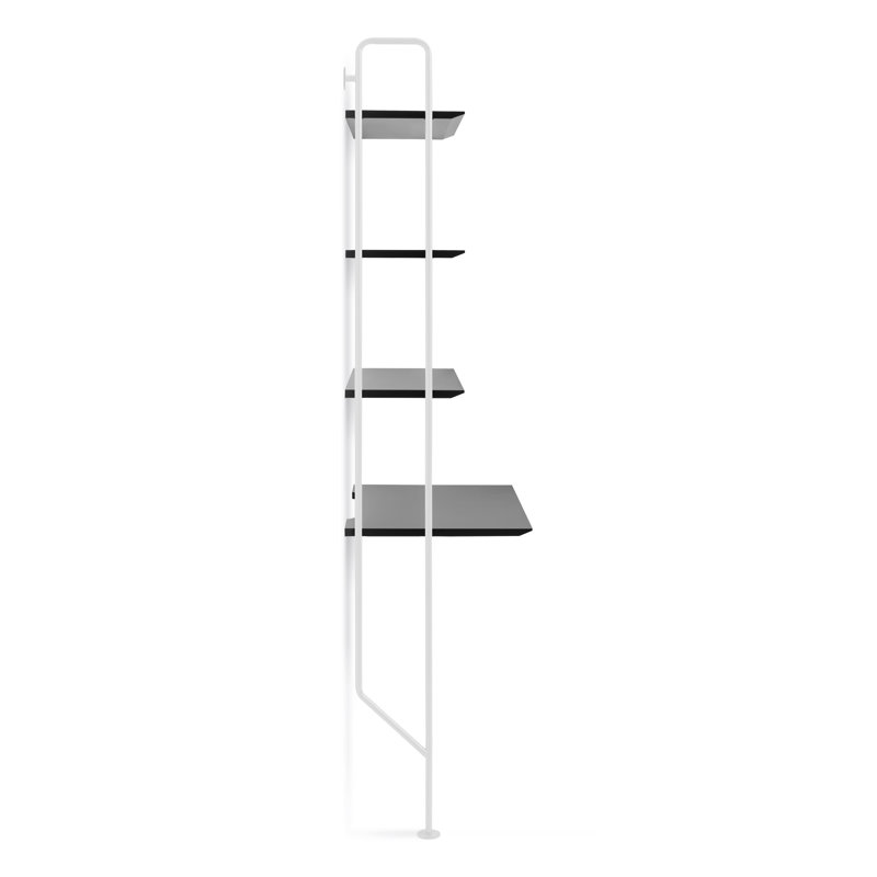 Hitch Ladder Desk, White, Walnut