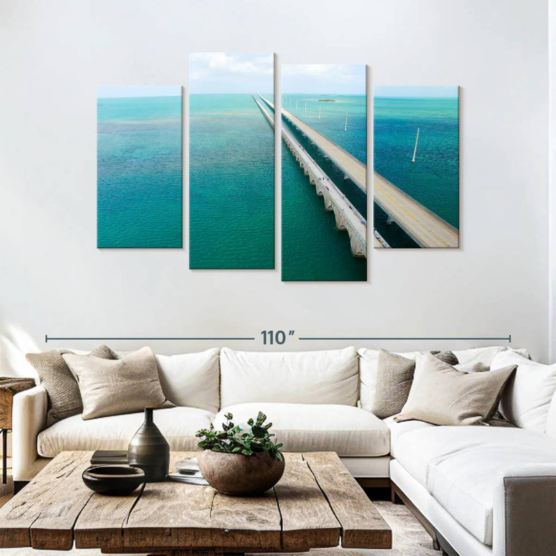 Seven Mile Bridge Florida, H 54 po x l 84 po