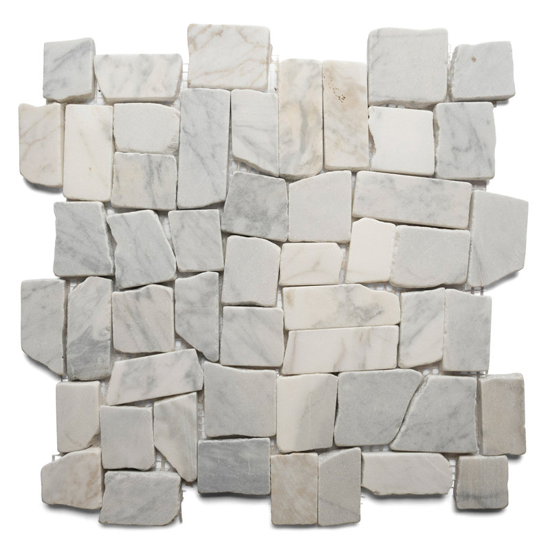 Carreaux de mosaïque naturels à motif de blocs de dosseret de salle de bain CNK Tile Superior