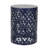 Navy Blue Metal End Table - Modern Iron Cut Feature, Powder-Coated Frame, Instant Use Tables Decoration In Blue, Iron, No Assembly Needed-483215500