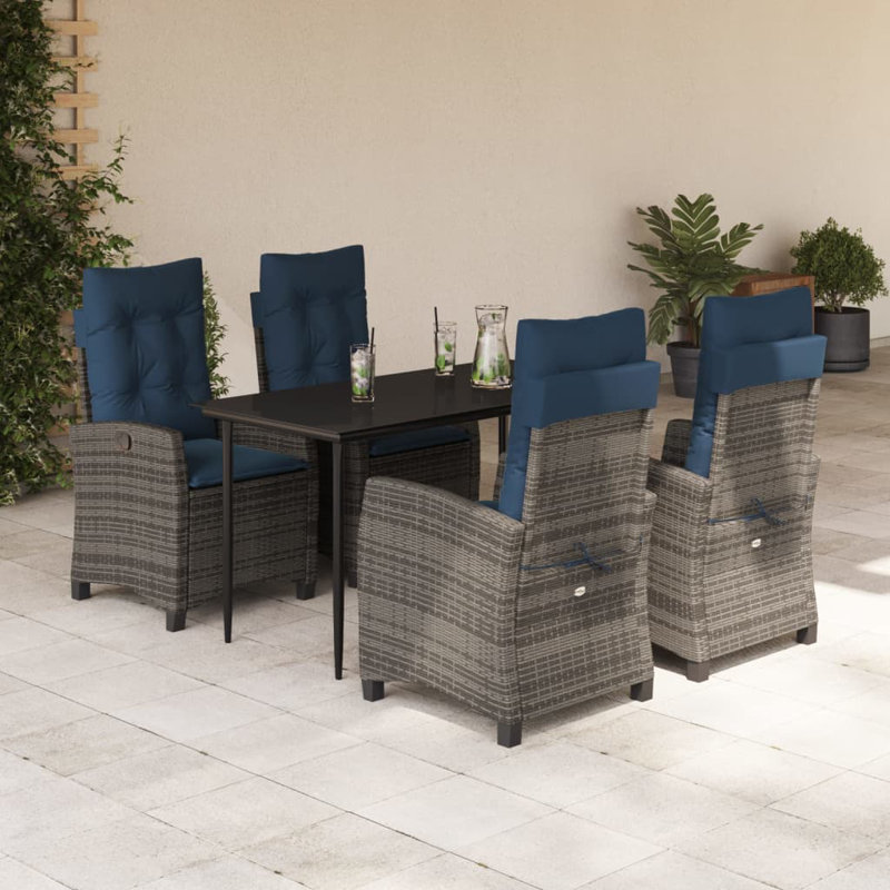 Table rectangulaire 5 pièces Vidaxl