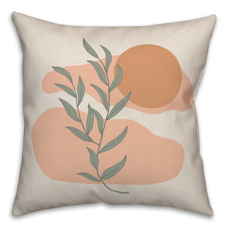 Coussin Simple Sun and Leaves
