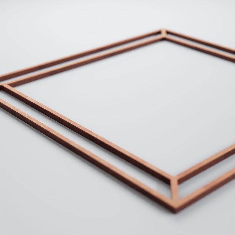 Panneaux muraux décoratifs en bois Fairplay, H 11,375 po x l 11,375 po x P 0,25 po, Cerise