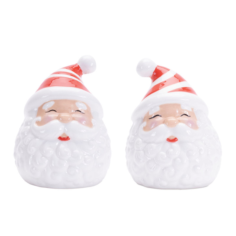 Salière et poivrière Traditional Santa (ensemble de 2)