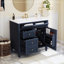 Meuble-lavabo moderne 36 po avec lavabo supérieur 36 po et 2 tiroirs-1540887832