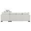 Canapé-lit modulaire Ashlee, chenille gris, 6 coussins, 111 po