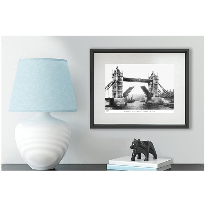 London, Tower Bridge Completed 1895 by Francis Frith - Single Picture Frame Print, 28cm H x 36cm W x 2.3cm D