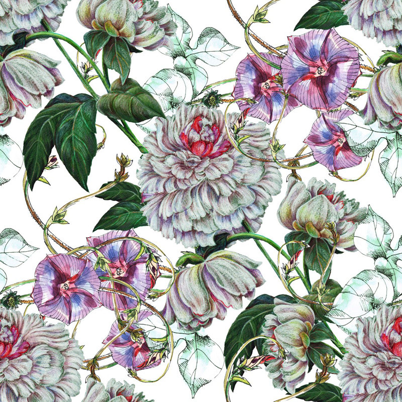 Peel & Stick Wall Mural, 8.34' W x 8.34' L