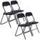 Naveeda Upholstered Padded Stackable Folding Chair Folding Chair Set