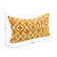 Coussin Rhombus moutarde 14 x 24-129077473