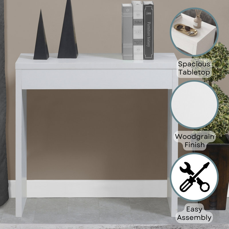 Gillings 31.5'' Console Table, White