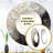 Golden Branch Tree Luminous Tangle III - Monochrome Wall Mirror, Traditional Round Decorative Mirror, Printed Metal Art-97183311