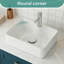 Belfry Bathroom 400mm L x 300mm W Chrome Ceramic Rectangular Sink