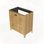 Armoire de salle de bain pliable sur pied avec charnières hydrauliques rembourrées