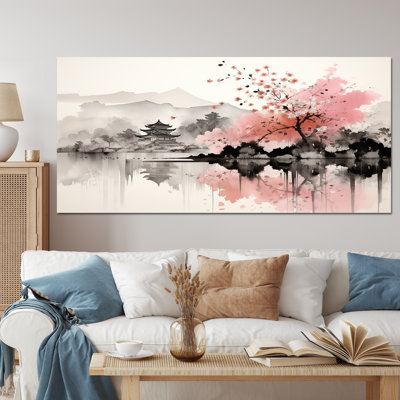 Asian Art Sumi Lake III - Asian Art Framed Art