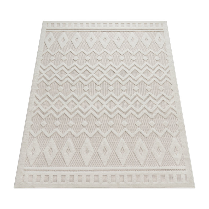 Margate Solid Colour Indoor / Outdoor Area Rug, Rectangular 60 x 100cm