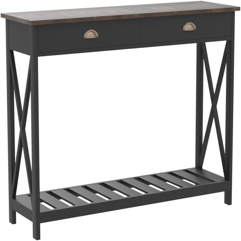 Tarren 39.37'' Console Table, Black, Black