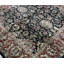 Tapis carré noir et rouge de haute qualité noué à la main