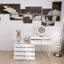 Commode de bureau 10 tiroirs sans poignée