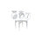 Parker 2.79-Foot Square Height Adjustable Plastic Folding Table