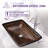 ANZZI Alto 14'' Brown Tempered Glass Rectangular Bathroom Sink