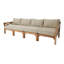 Monterey Teak Outdoor Deluxe Sofa with Sunbrella Cushions-161959525