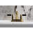 Kingston Brass NuvoFusion Two-Handle 3-Hole Deck Mount 4" Centerset Bathroom Faucet with Plastic Pop-Up-11177515